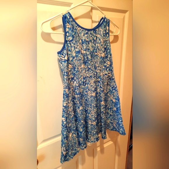 Special Occasion by Marmellata Blue/White Sleeveless Polyester Dress size 10 - Picture 6 of 11